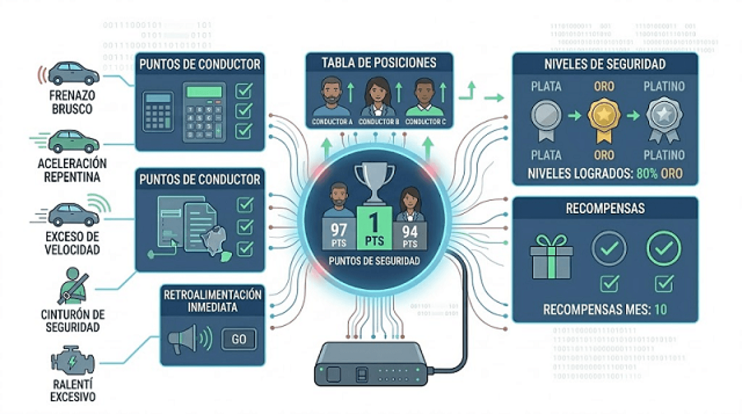 Conductores Estrella: Cómo MyGeotab y la Gamificación transforman la seguridad en su empresa